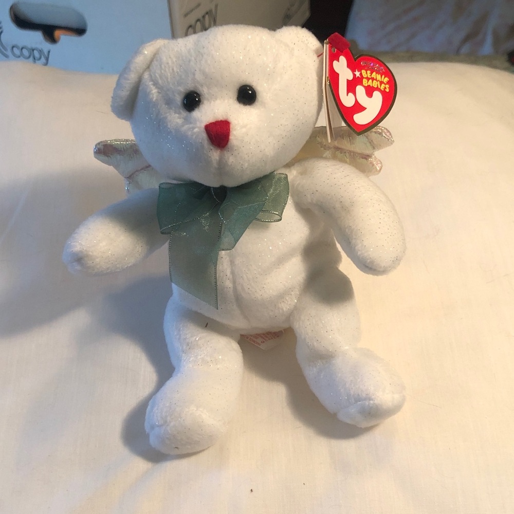 Hark, beanie baby bear angel 2007/white version